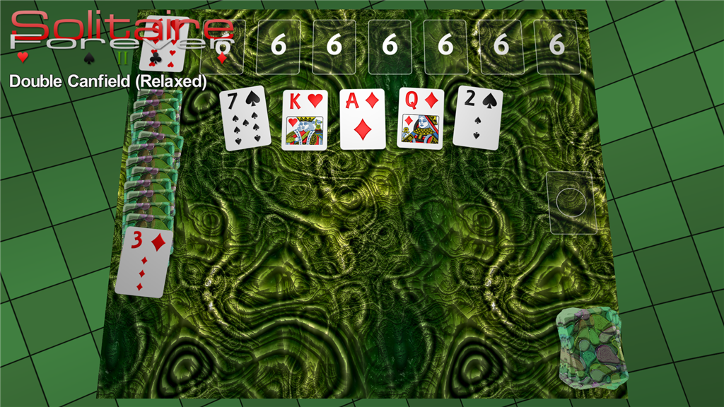 Double Canfield (Relaxed) solitaire