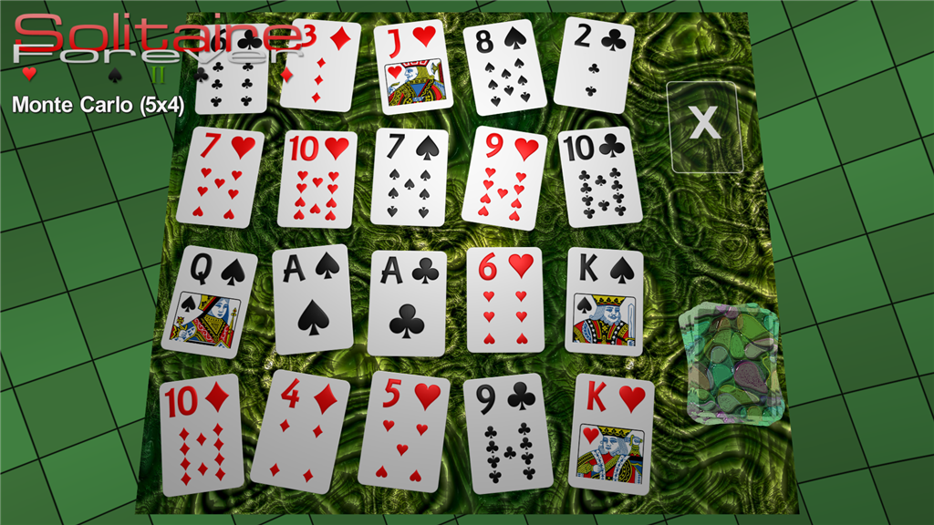 Monte Carlo (5x4) solitaire