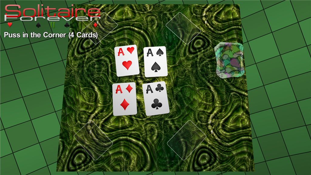 Puss in the Corner (4 Cards) solitaire