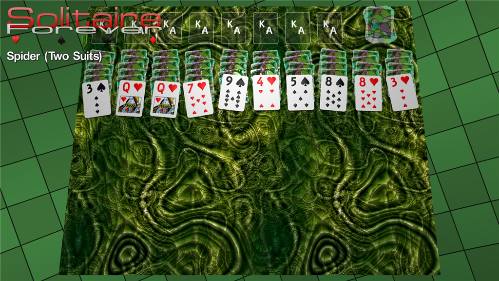 two suit spider solitaire game