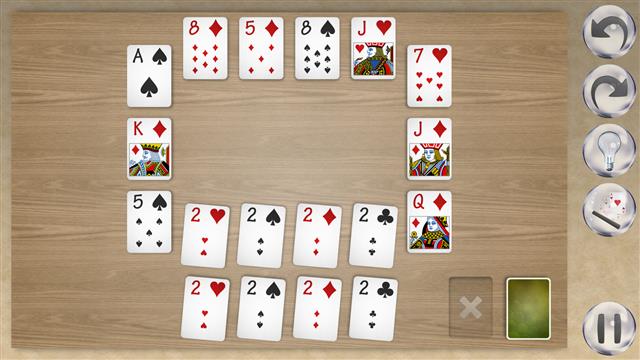 Deuces solitaire