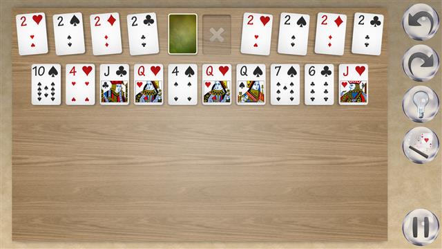 Deuces solitaire