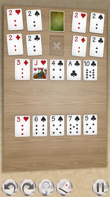 Deuces solitaire