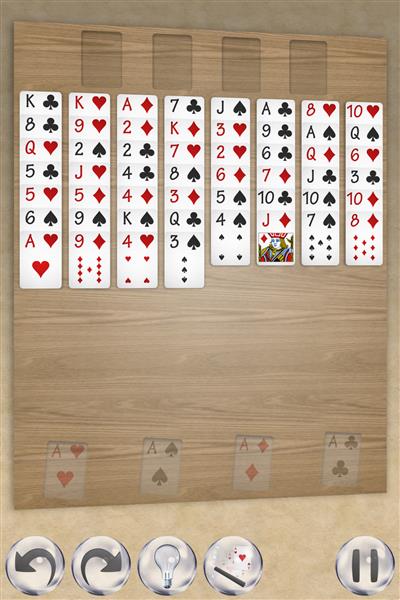 FreeCell solitaire