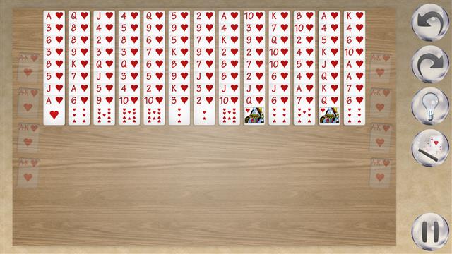 Mrs Mop (1 Suit) solitaire