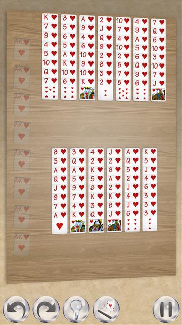 Mrs Mop (1 Suit) solitaire